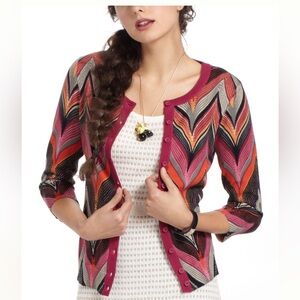 Anthropologie Tabitha Chevron Cardigan Size Medium
